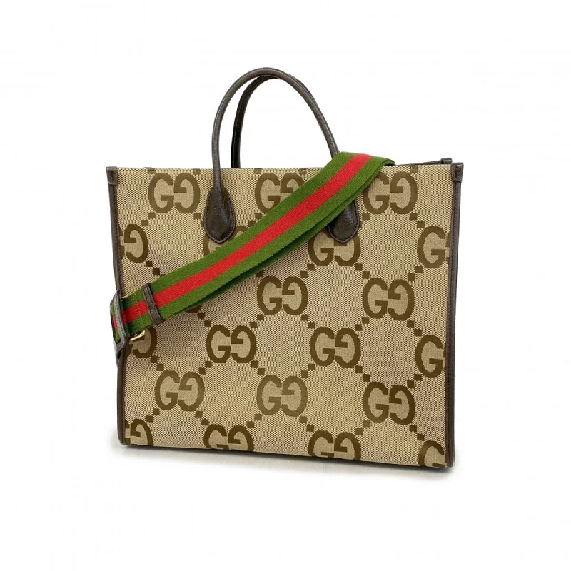 Beige denim tote bag for business-Gucci  Canvas Tote Bag (Pre-Owned)