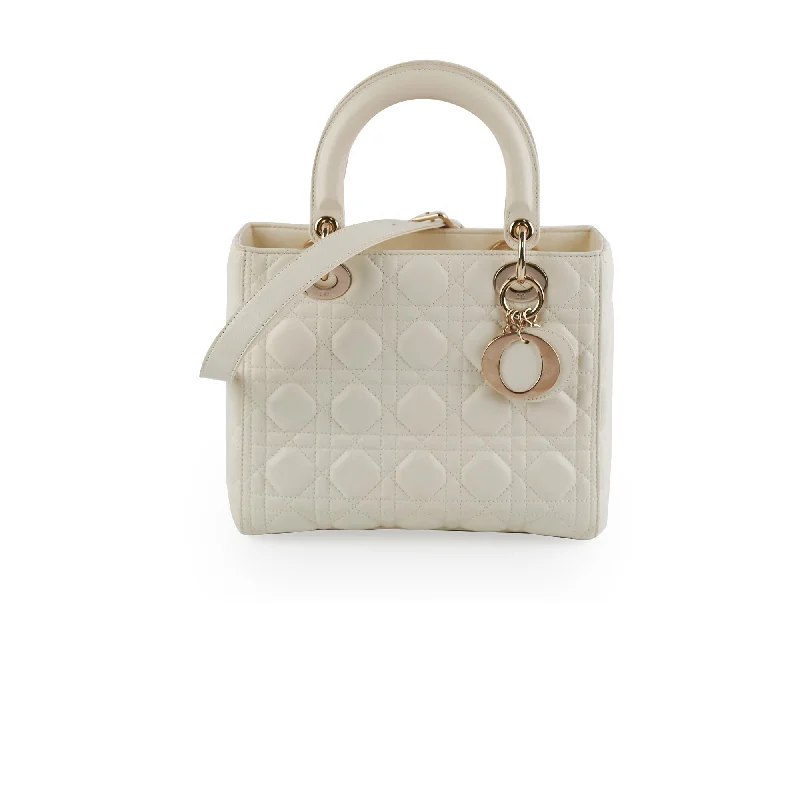 Christian Dior Lady Dior Medium White