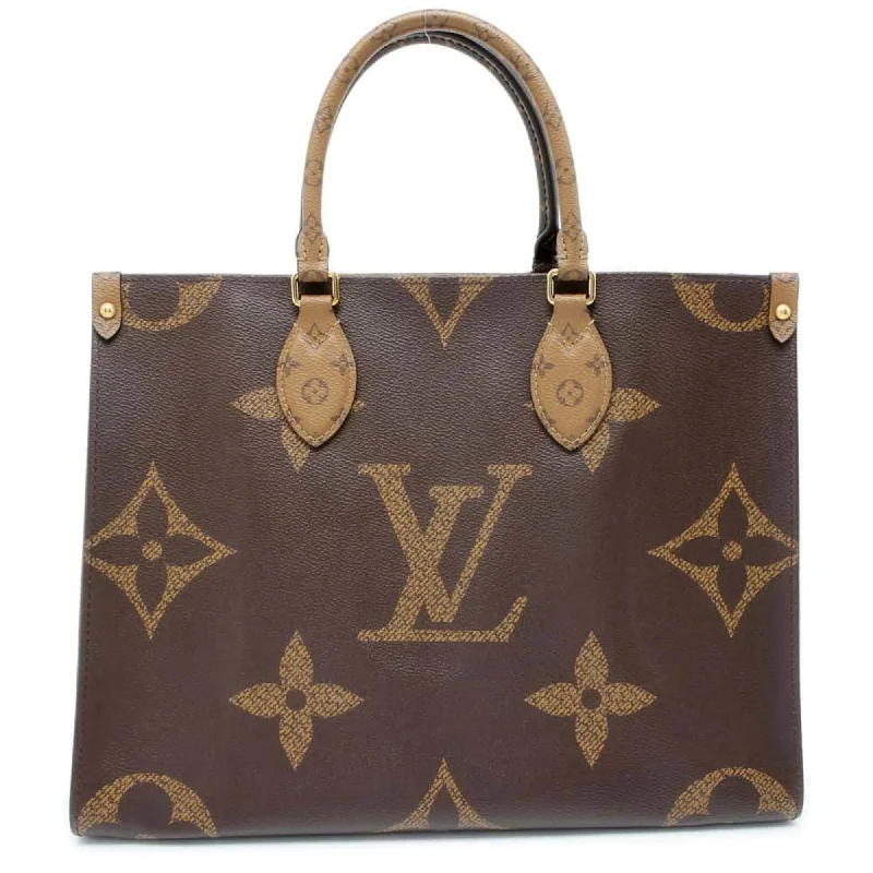 Red velvet tote bag for teens-Louis Vuitton  Monogram Reverse Monogram Handbag Tote Bag (Pre-Owned)