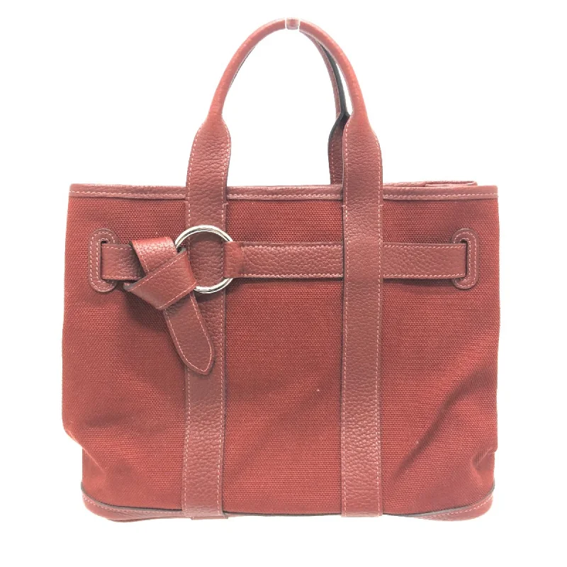 Pink nylon tote bag for business-Hermes   Tote Bag (Pre-Owned)